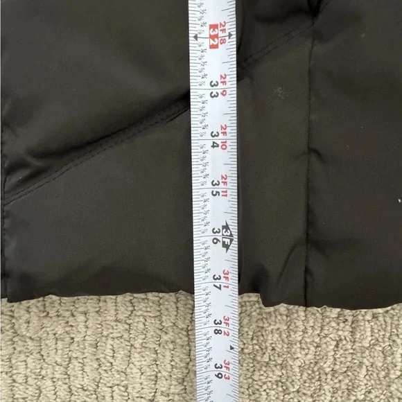 JESSICA SIMPSON Women's XS Hooded Puffer Long Black Zip-Up Jacket Winter Coat - Picture 12 of 14